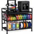 3D Printer Stand with Filament Storage Vibration Elimination Black