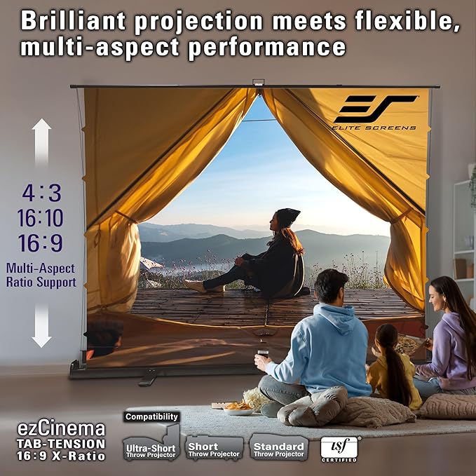Elite Screens ezCinema Tab-Tension 16:9 X-Ratio Portable Projector Screen