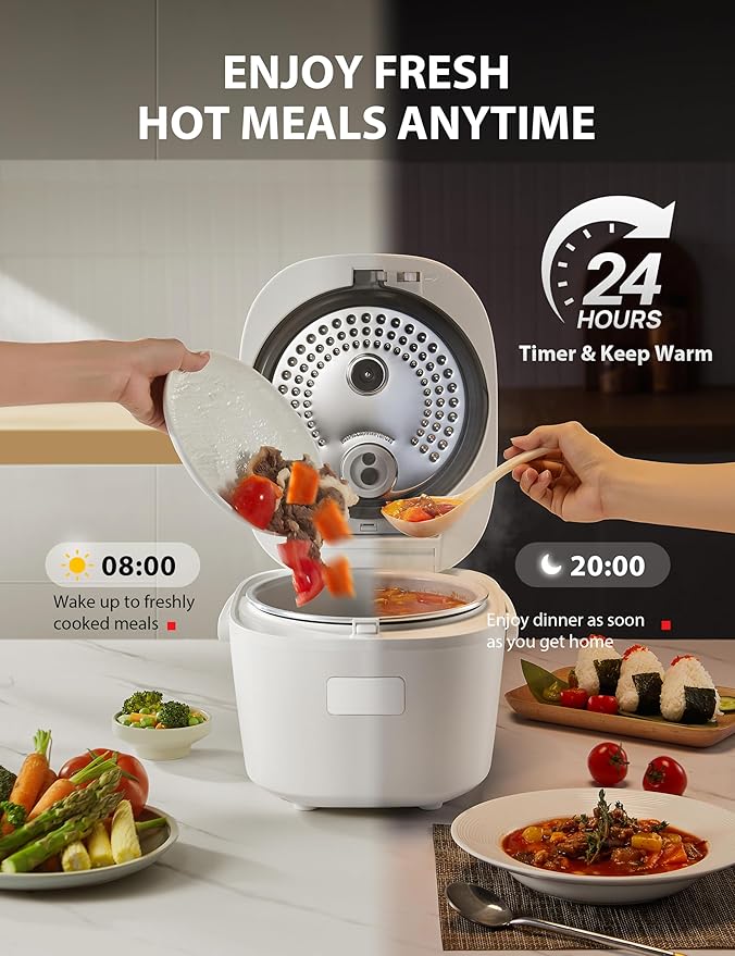 TOSHIBA OriginTaste Rice Cooker 5.5-Cup Uncooked, Fuzzy Logic, 15-in-1 Functions