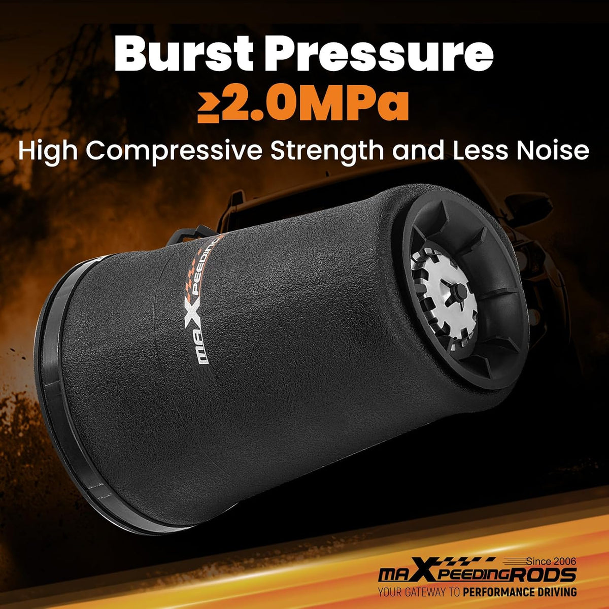 maxpeedingrods rear air suspension bags for lincoln towncar showing dimensions