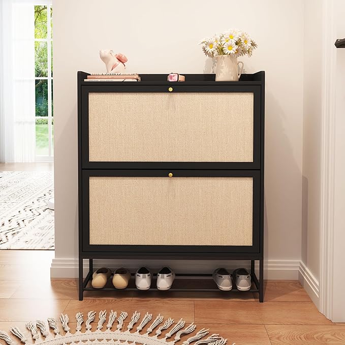 AVZEAR Narrow Shoe Storage Cabinet