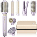 Hair Dryer Brush 8-in-1 Dual Voltage Hot Air Styler – Fast-Drying 110, 000 RPM