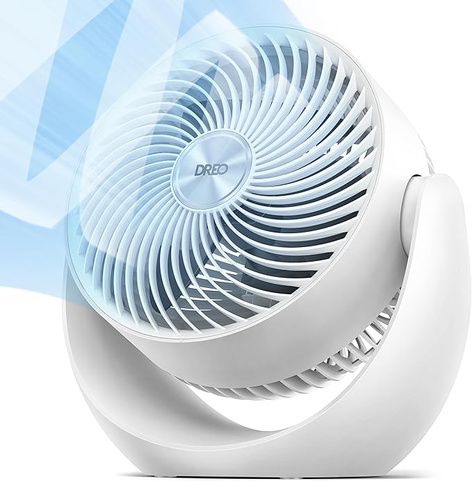 Dreo Fan for Bedroom, Table Air Circulator for Whole Room, 11 Inch, 40ft Strong