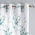 MYSKY HOME Floral Curtains 108 Inches Long