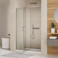 50-54" W x 71" H Pivot Swing Glass Shower Door, Pivot Frame Shower Door
