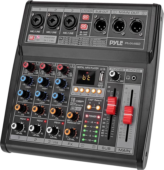 Pyle Professional DJ Audio Mixer