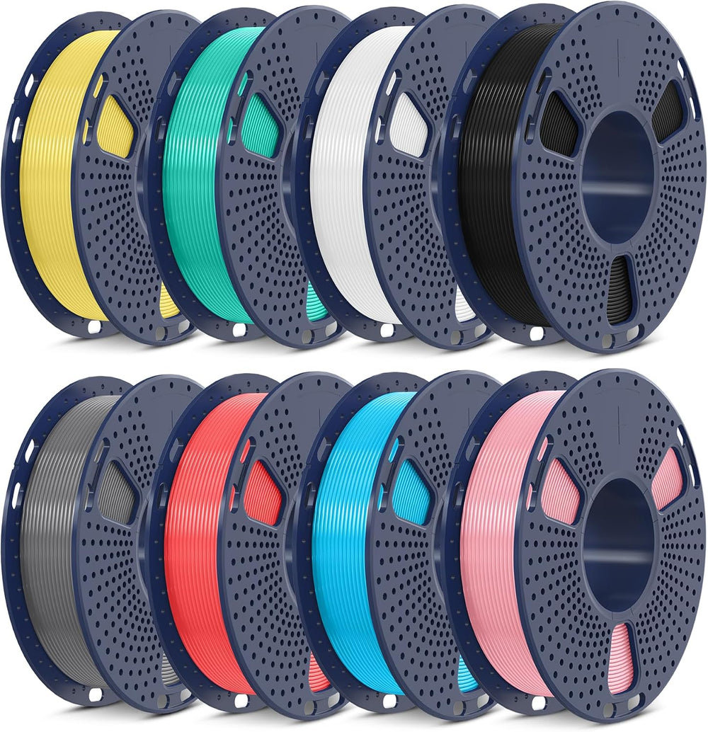 SUNLU High Speed PLA Filament 1.75mm, 8x250G Meta Pack, 8 Colors