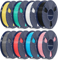 SUNLU High Speed PLA Filament 1.75mm, 8x250G Meta Pack, 8 Colors