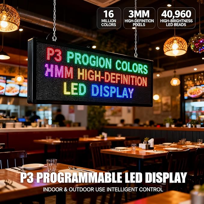 P3 Custom Programmable Led Sign Scrolling Outdoor Digital