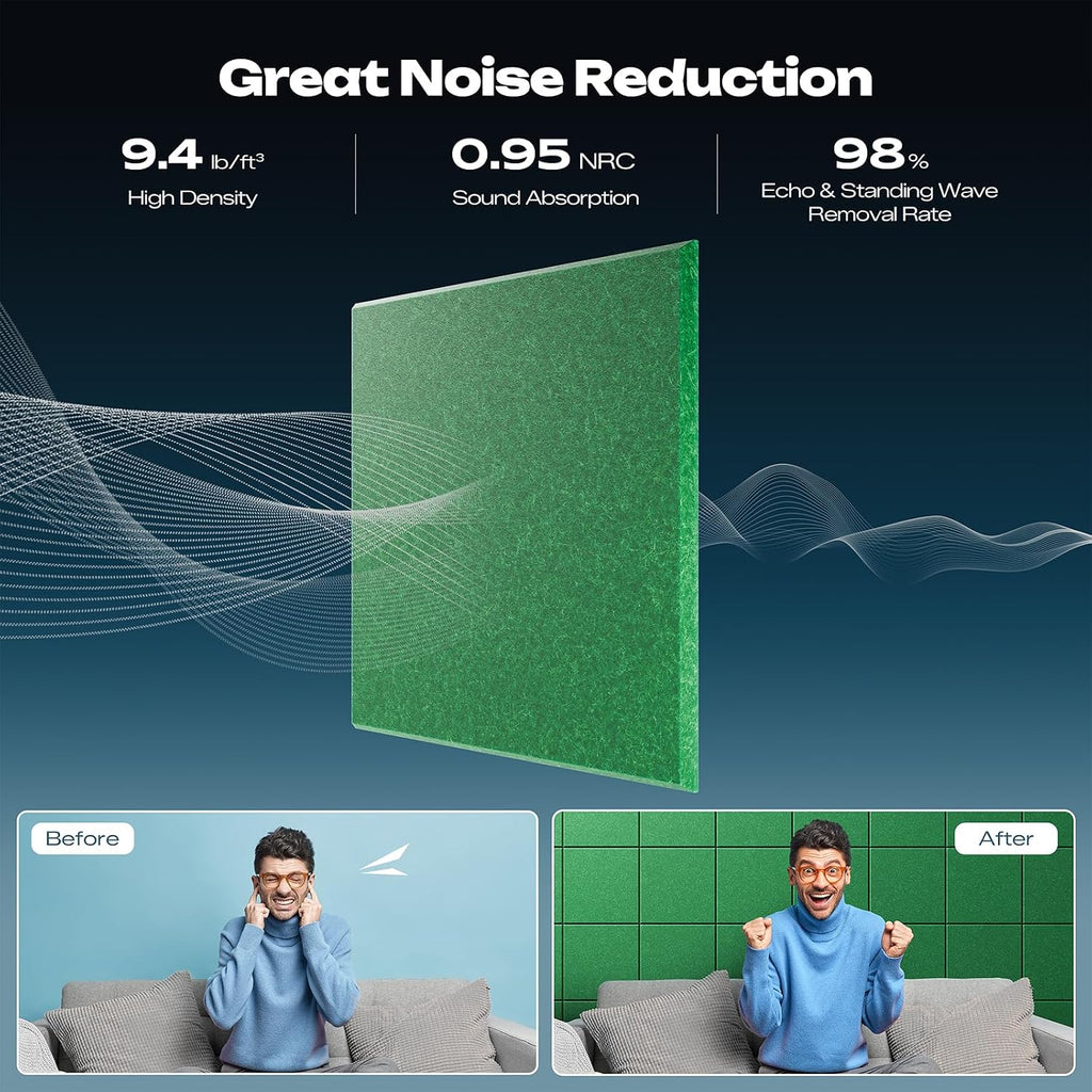 sonicism 12 pack acoustic wall panels shown in use