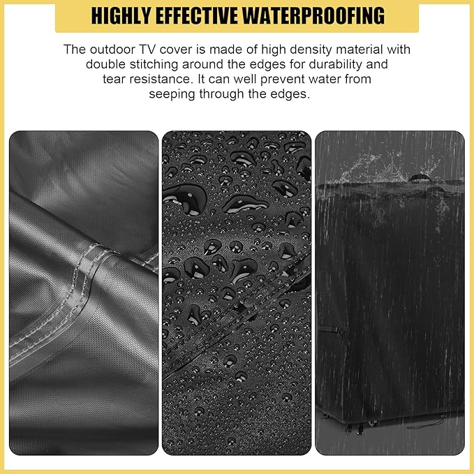 Hdenmist Outdoor TV Cover 40 Inch Weatherproof, Waterproof Outdoor TV Stand