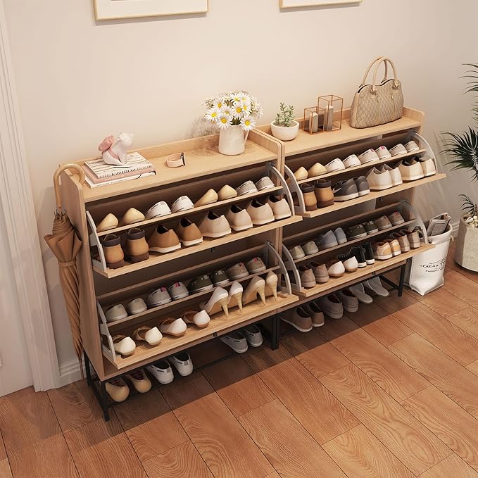 AVZEAR Narrow Shoe Storage Cabinet