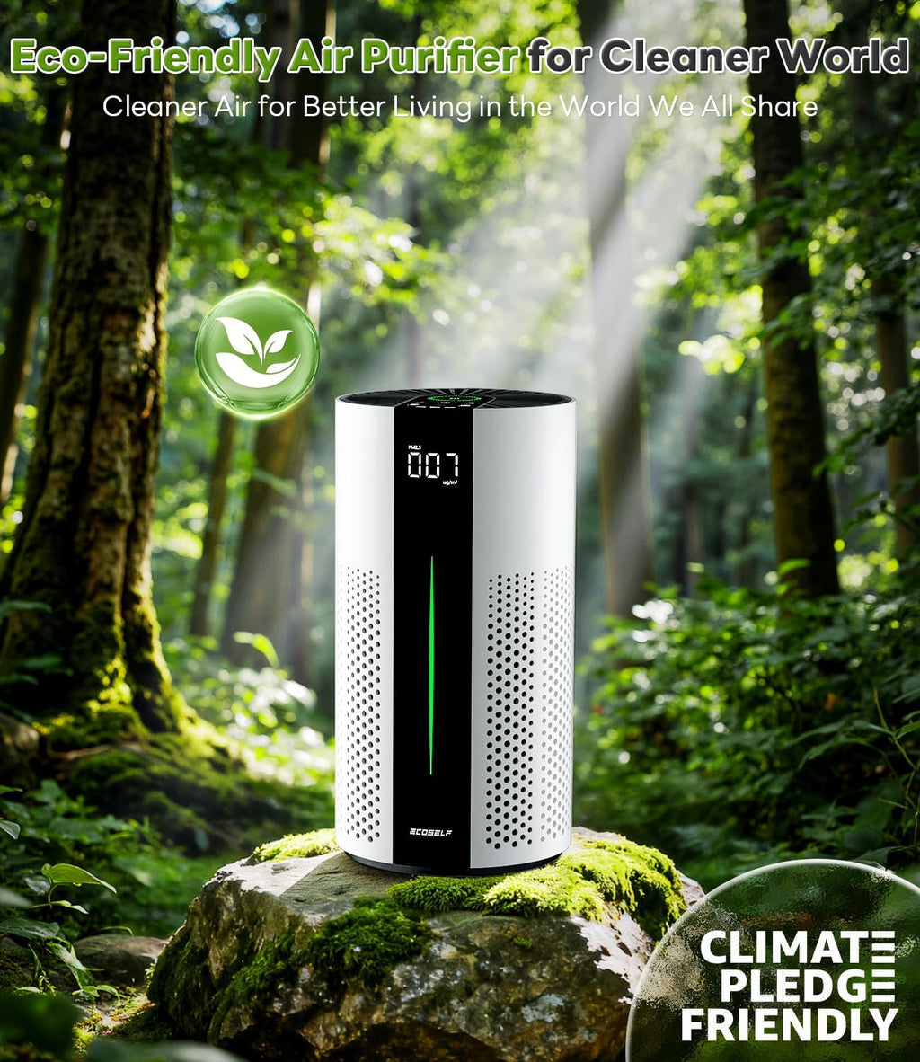 ECOSELF Air Purifiers for Home Large Room Up to 1800 Ft², HEPA Air Purifier