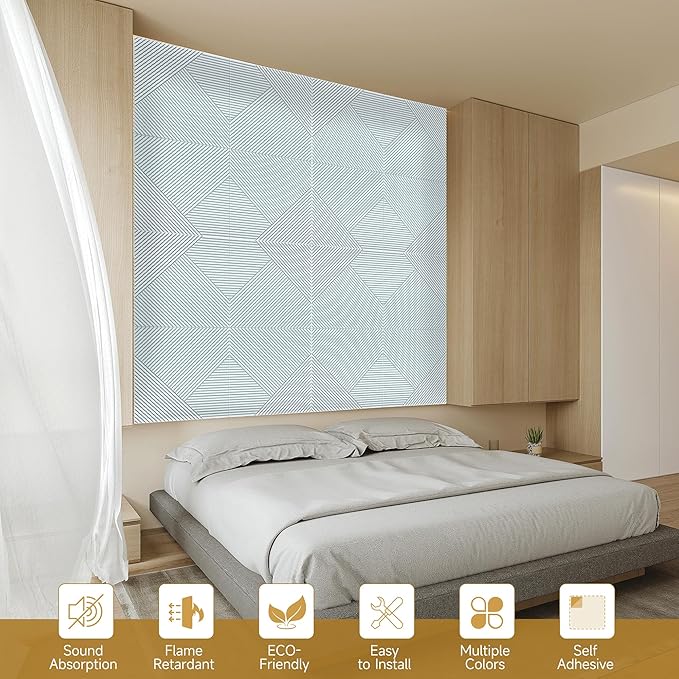 Acoustic Panels for Wall and Ceiling (6 Pack)