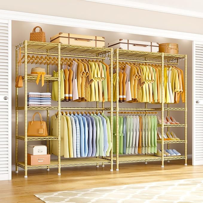Ulif F2 Clothes Rack, 5 Tiers Heavy Duty Garment Rack
