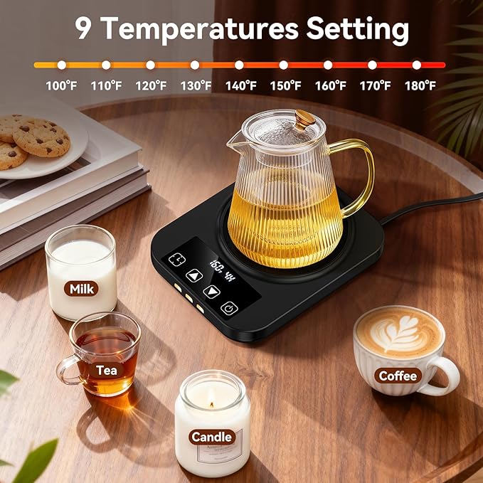 Coffee Mug Warmer & Mug Set for Desk, Electric Coffee Cup Warmer