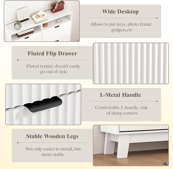 Shoe Cabinet Storage for Entryway