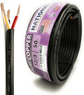 NATIONAL Wire & Cable – 12 AWG 3-Conductor Premium Copper Wire, 50 ft, Stranded