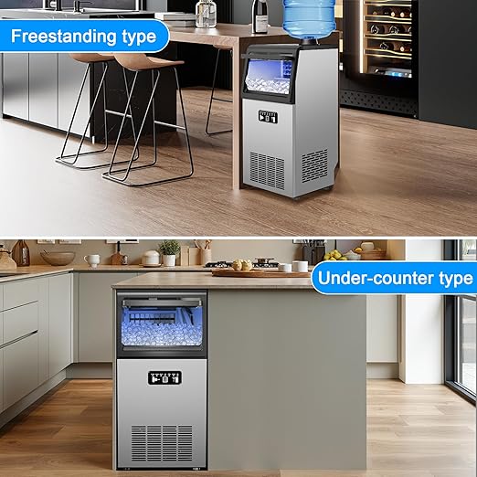 Ice Machine Commercial Ice Maker Machine 120lbs/24H