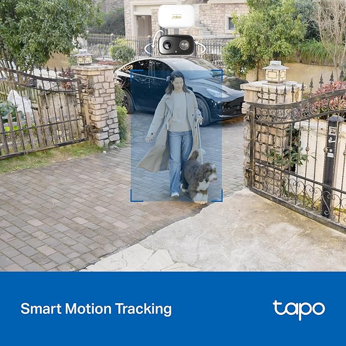 Tapo 3K 5MP Pan/Tilt Indoor/Outdoor Security Camera, Free Person/Vehicle/Baby