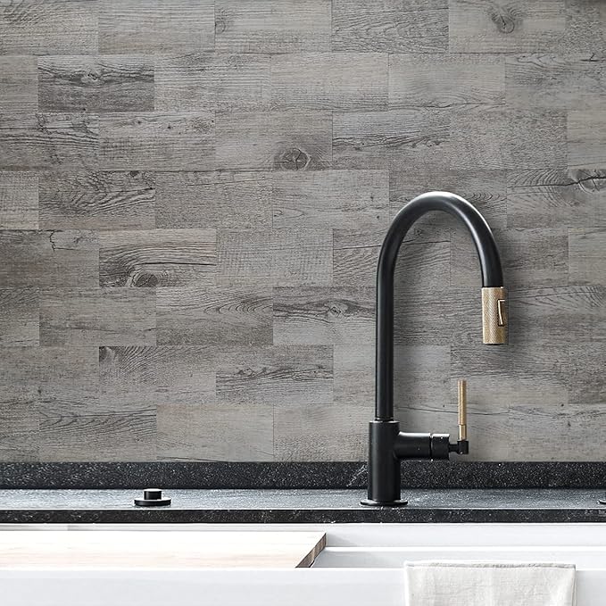 AULIGET 100 Piece Peel and Stick Backsplash PVC Tile, 3 Inch x 6 Inch Dover