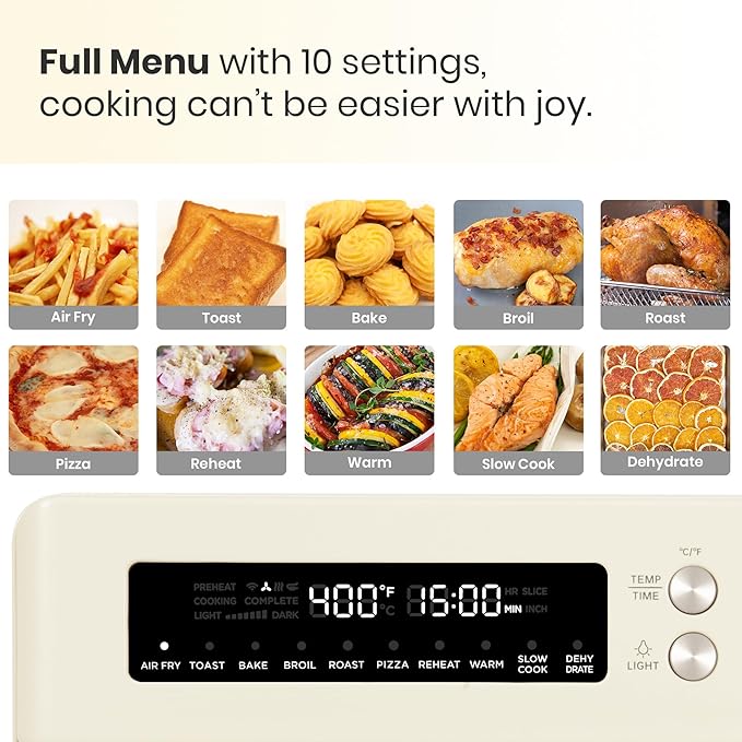 VAL CUCINA Retro Style Infrared Heating Air Fryer Toaster Oven, Extra Large