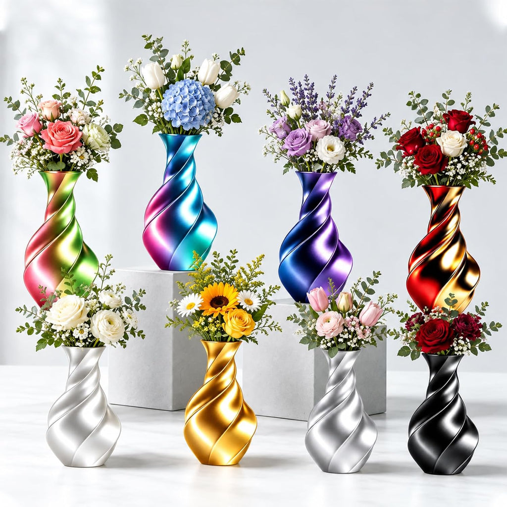 UGUESS Silk PLA+ 3D Printer Filament Bundle, 1.75mm Shiny Silk PLA+, 250g×8