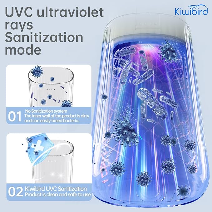 KIWIBIRD Mini Water Flosser for Travel, Ultra-Portable Cordless Oral Irrigator