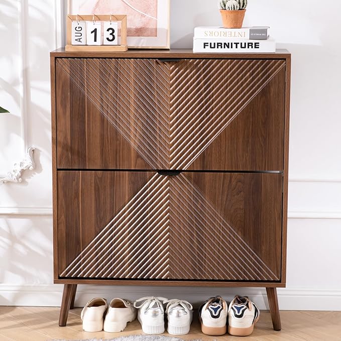Shoe Cabinet Storage, Farmhouse Freestanding Organizer