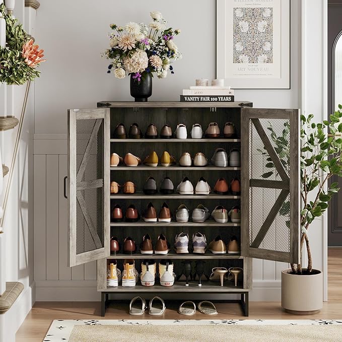 Maupvit 42.1" Farmhouse Shoe Cabinet