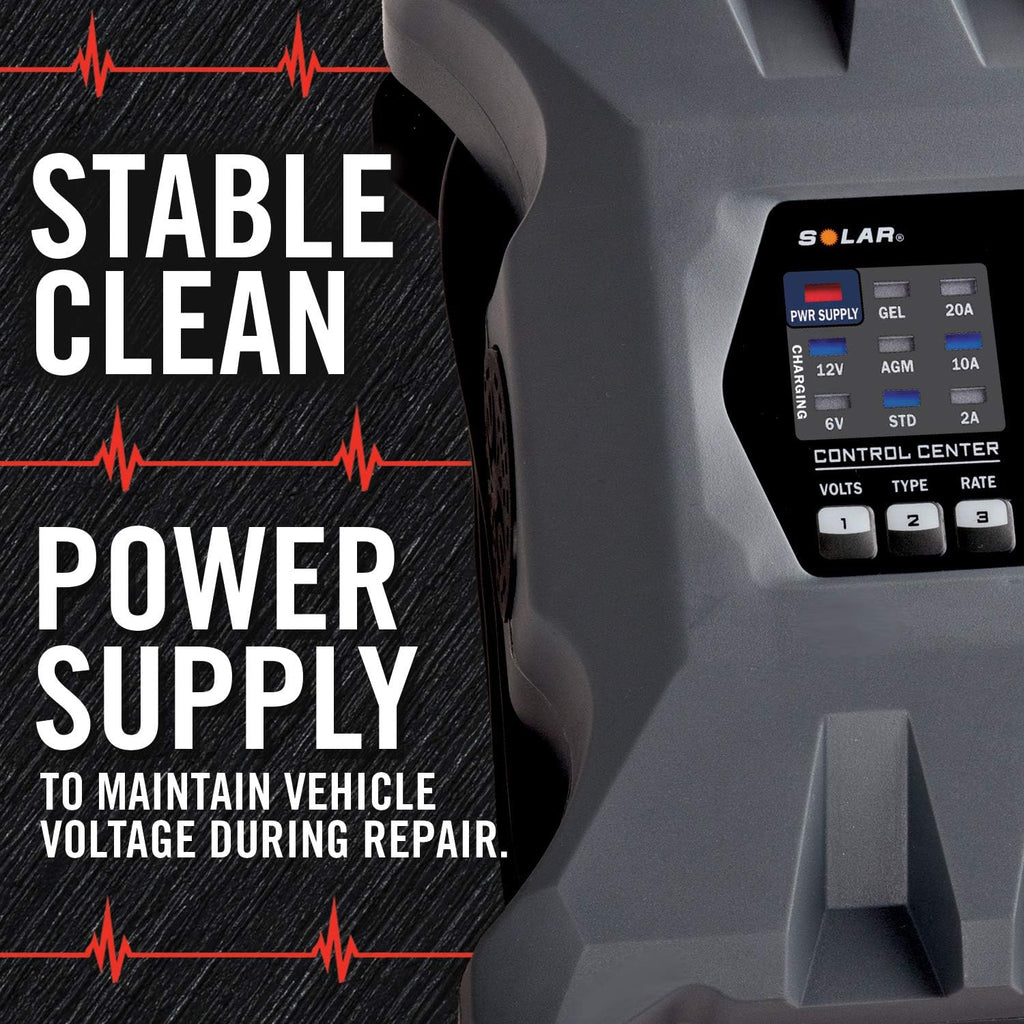 clore automotive pl2320 20-amp fully-automatic smart charger, 6v showing dimensions
