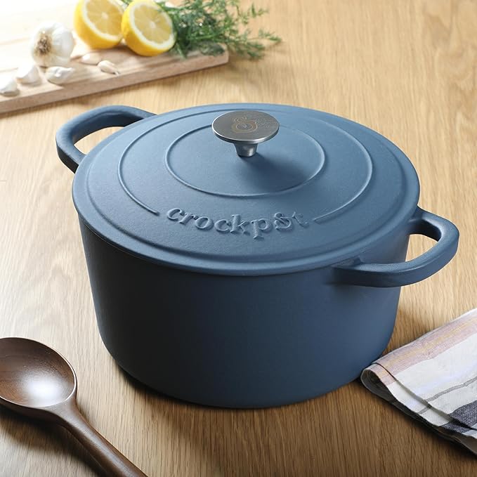 Crock-Pot Artisan 5-Quart Round European Enameled Cast Iron Dutch Oven