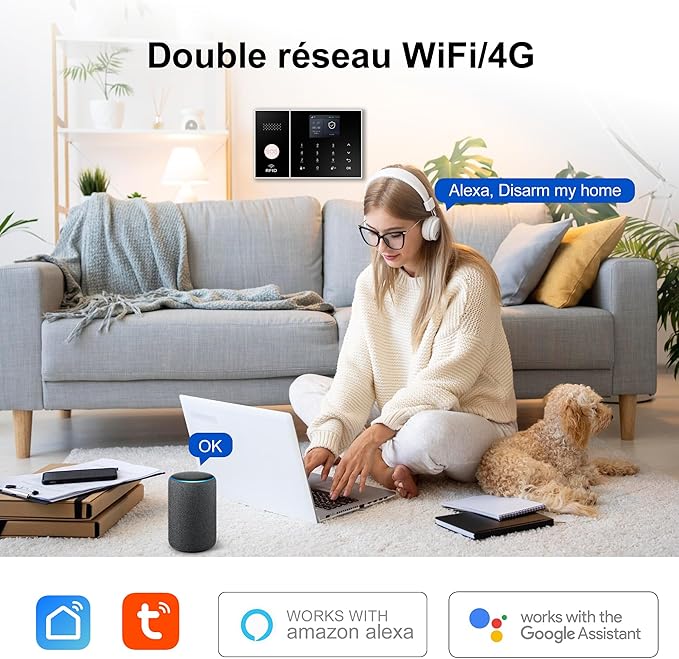 XUK Wireless 4G/GSM/Wi-Fi Security System (24-Piece)
