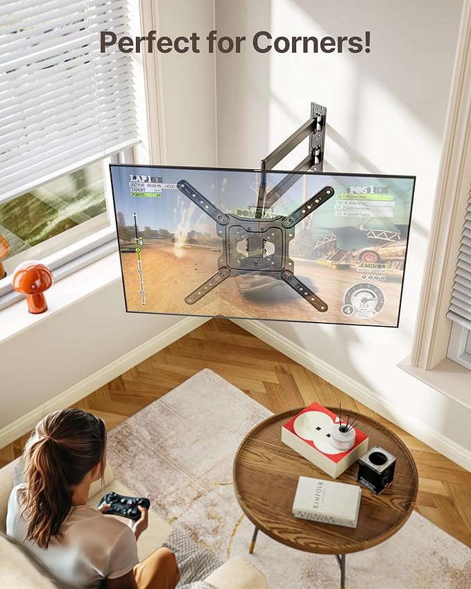 monTEK Long Arm TV Wall Mount for Most 23-65 Inch TVs, 29 Inch Long Extension