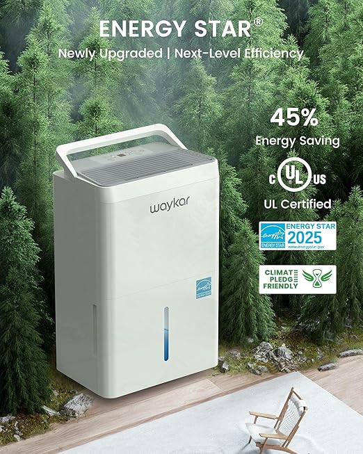 Waykar 150 Pint 2025 Energy Star Dehumidifier