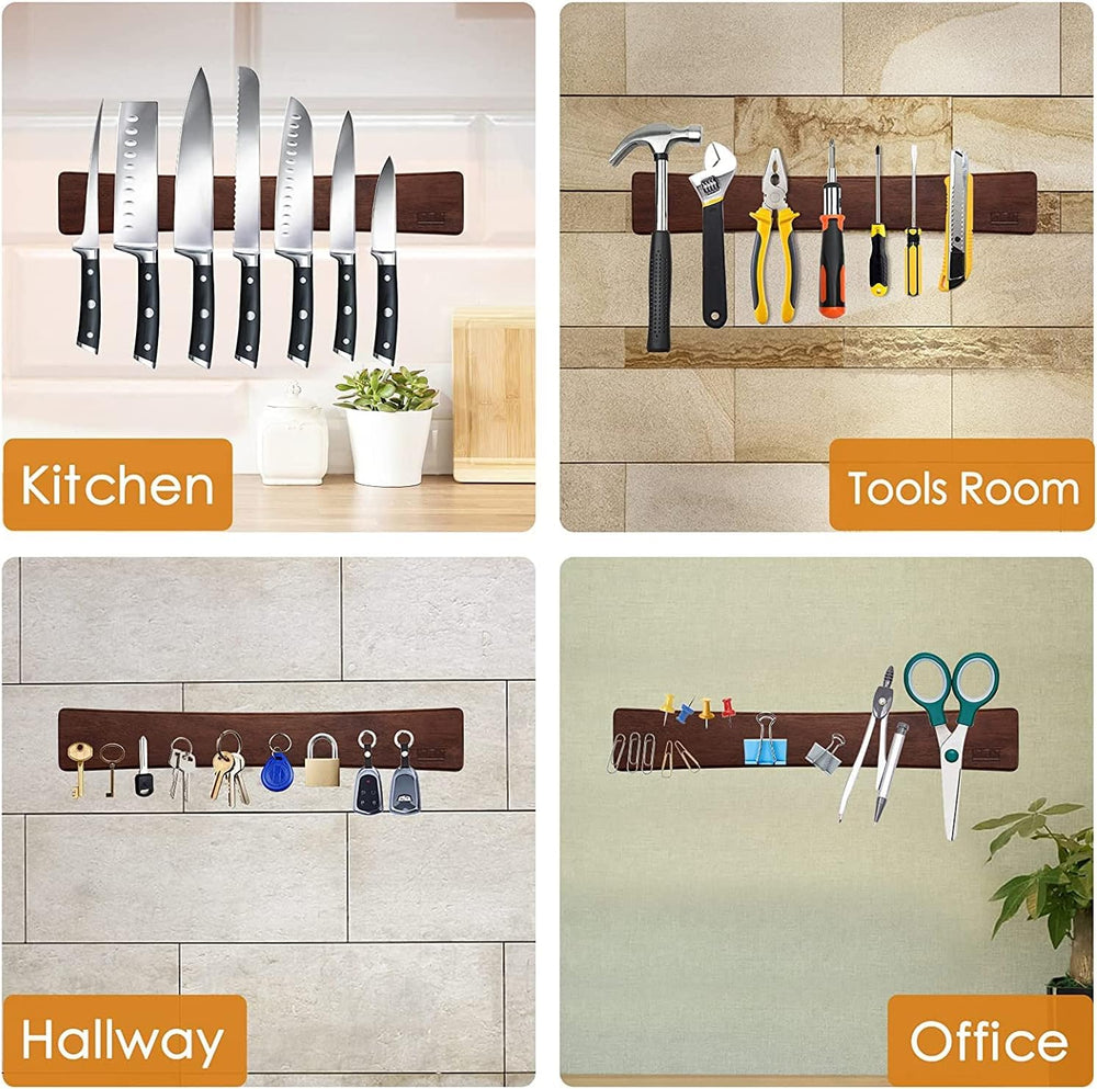 HOSHANHO Magnetic Knife Strips, Magnetic Knife Holder for Wall 16 Inch