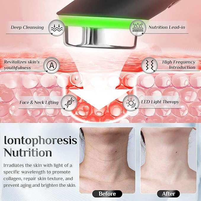 7-in-1 Face Massager Tool with 7 Light, Therapy