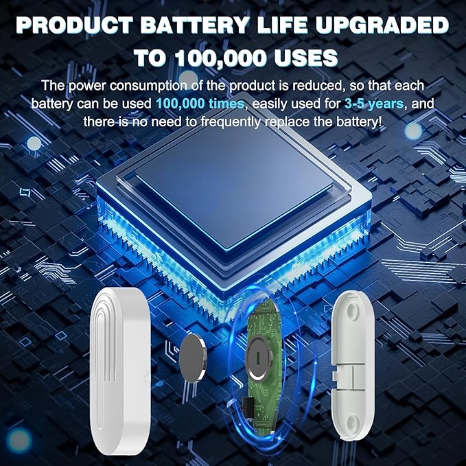 SanJie Door Chime, Door Open Contact Sensor Alarm