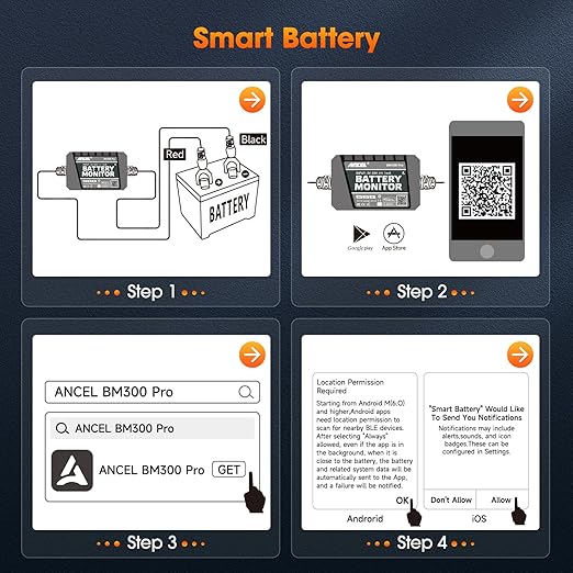 ANCEL BM Series 24V 12V 6V Battery Monitor