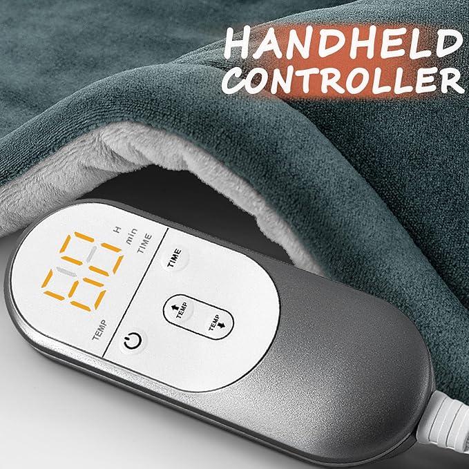 Neck Heating Pad Gifts for Dad, XL Weighted Shoulder Heat Pad, Back Pain Relief