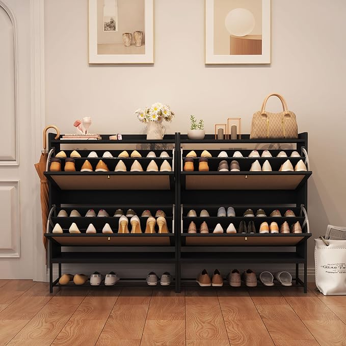 AVZEAR Narrow Shoe Storage Cabinet