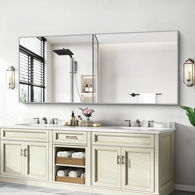 30x72inch Bathroom Mirror, Large Rectangular Wall Mirror
