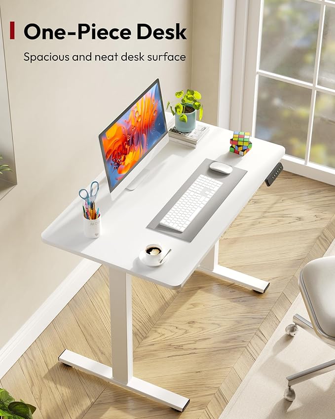 SANODESK Electric Standing Desk 40 x 24 Inches Whole-Piece Desktop Height