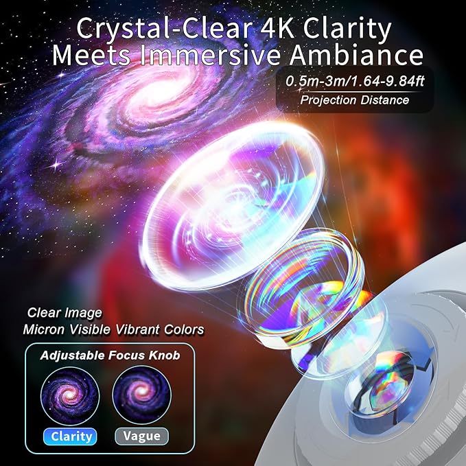 Galaxy Projector, Flevo Star Projector, Bedroom Night Light