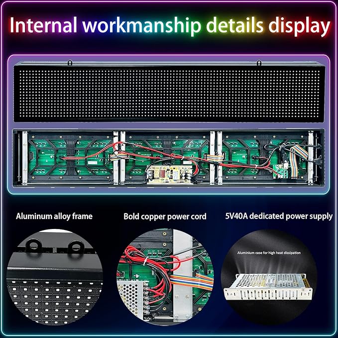 Waterproof Programmable Led Sign Custom Scrolling Outdoor Digital Signs