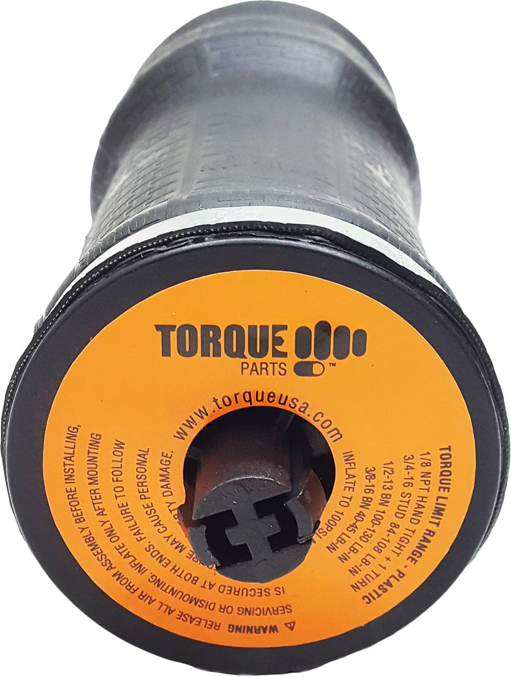 torque 2 pack cab sleeper air spring bag, side view