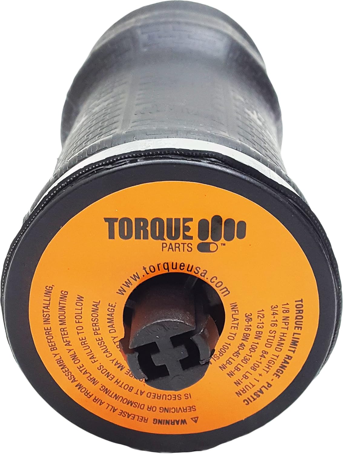 torque 2 pack cab sleeper air spring bag, side view