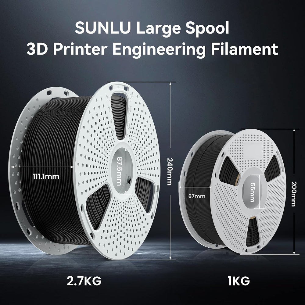 SUNLU Easy PA Nylon Filament 1.75mm,1KG(Black)