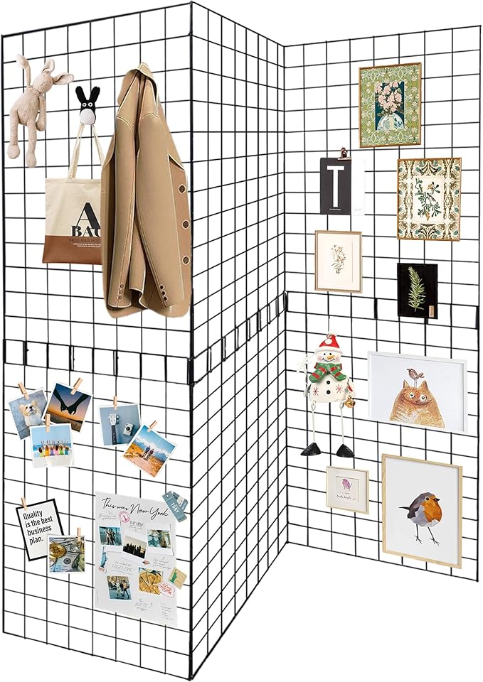 Koretech Grid Wall Panels 3 Pcs, Commercial Grade Gridwall Panels, Metal Grid