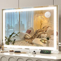 FENNIO Vanity Mirror with Lights 32"x22", Lighted Makeup Mirror, Large Vanity